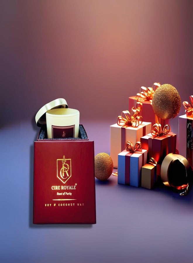 Cire Royale سير رويال | شمعة معطرة فاخرة | خالية من البارافين | مزيج من شمع الصويا وجوز الهند بنسبة 100% | هدية لها | يوفوريا - سحر الجذب (كلاسيكي) - Image 4